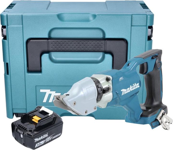 Produktbild Makita DJS 200 F1J Akku Blechschere 18 V 2,0 mm Brushless + 1x Akku 3,0 Ah + Makpac - ohne