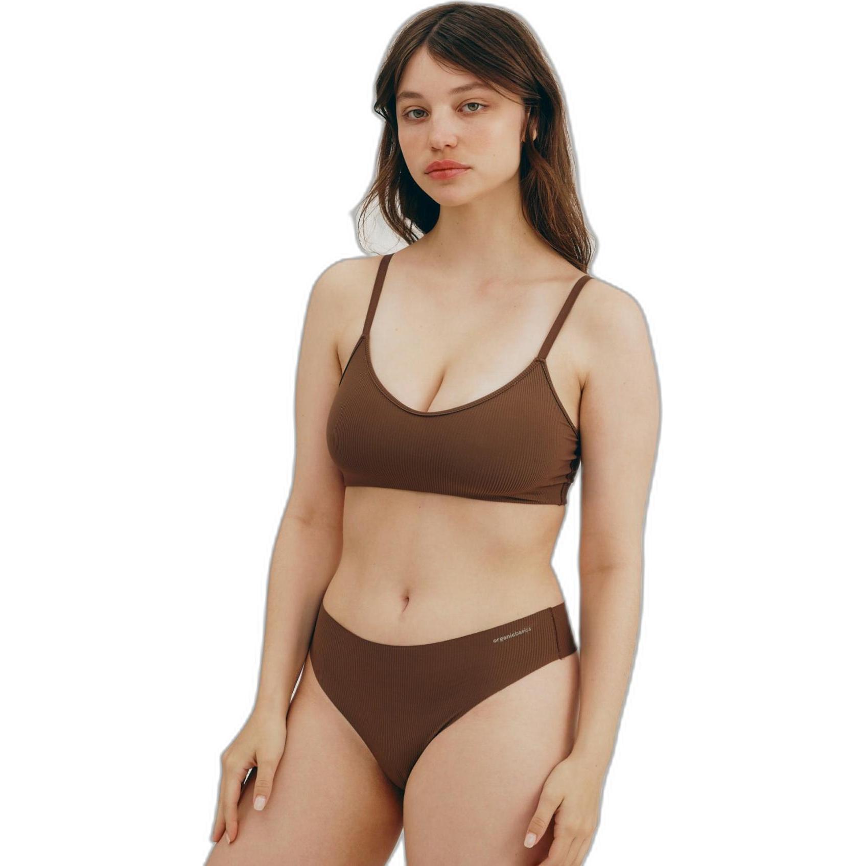 Organic, Damen, Unterhosen, höschen für daen naked rib, Braun, (M)