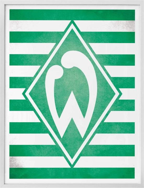 Image du produit SV Werder Bremen Werder Brême, le logo du Werder Brême à rayures (50 x 60 cm)