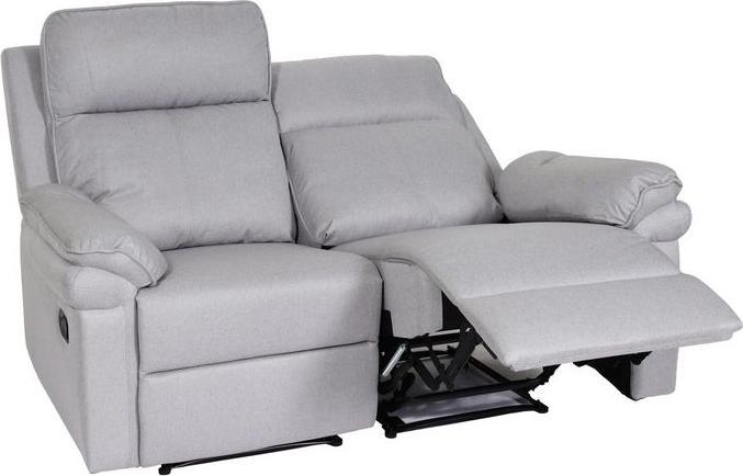 Immagine prodotto Mendler Poltrona cinema 2 posti HWC-L94, funzione reclinabile Nosag suspension tessuto/tessuto - grigio