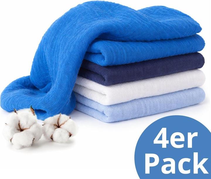 Makian Mulltuch / Spucktuch / Pflegetuch 4er Pack (30 cm, 30 cm)