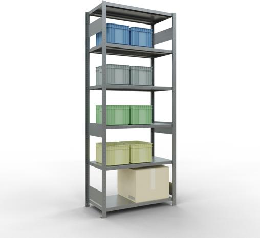 Actual product image Schulte Lagertechnik MULTIplus330 basic racking system with length ledgers
