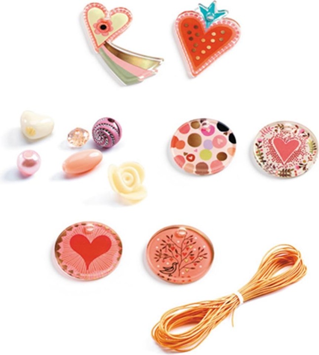 Actual product image Djeco Fashion beads hearts