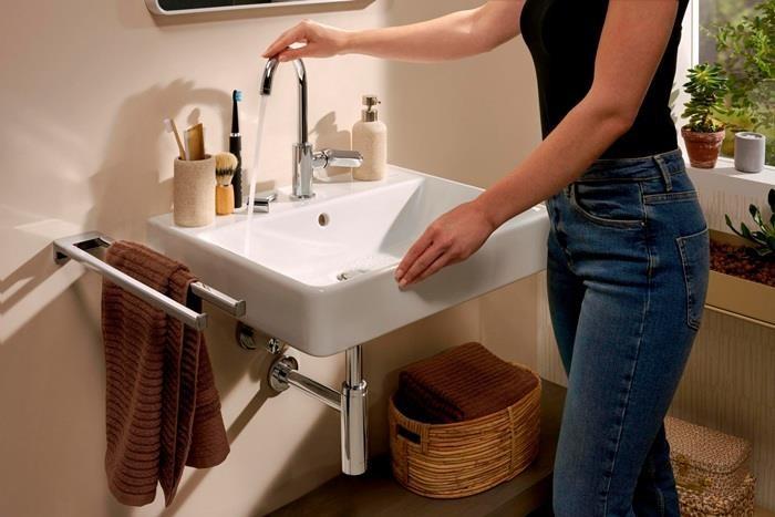 Produktbild hansgrohe AddStoris Handtuchhalter, zweiarmig, 445mm chrom