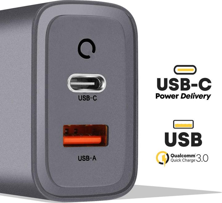 Actual product image Tactical Microgrid Power Supply Charger GaN 45W - Grey (45 W)