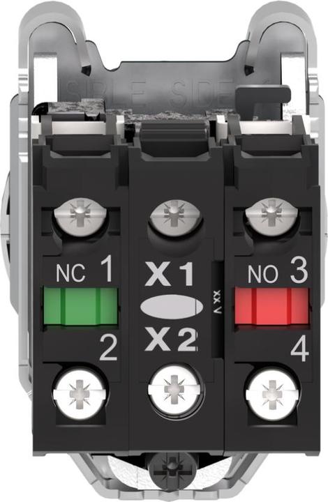 Actual product image Schneider Electric Illuminated selector switch complete XB4F 30mm1S+1OE XB4FK123G5