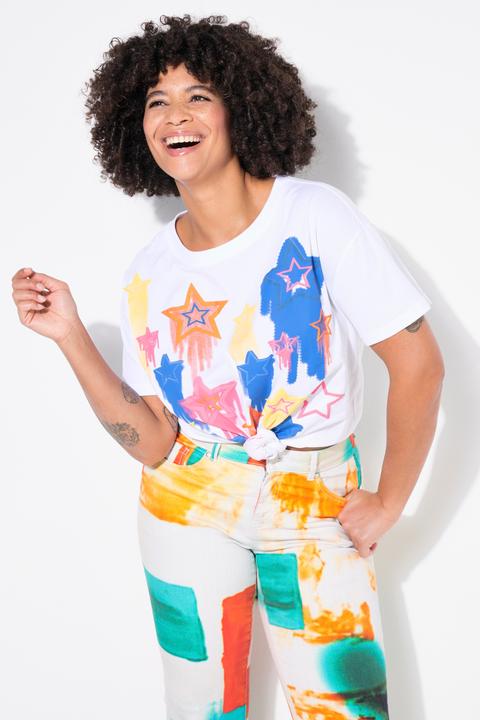 Immagine prodotto Angel of Style T-Shirt, Boxy Fit, Sternen-Druck (52)