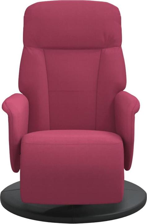 Produktbild vidaXL Relaxsessel mit Fussteil Weinrot Samt