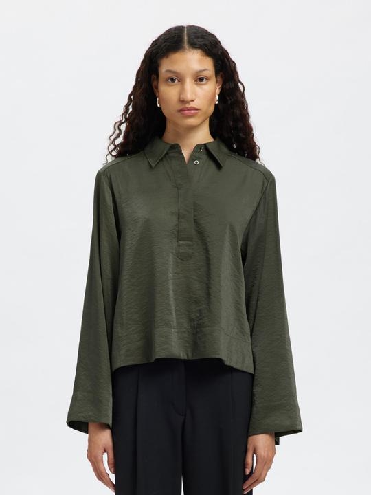 Produktbild Selected Femme Viskosemix Crop-Bluse (40)