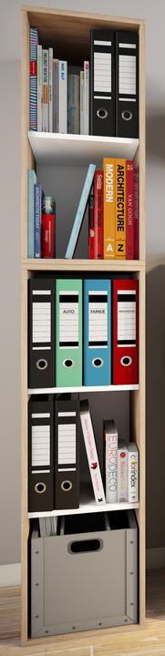 Actual product image VCM Wood office cabinet filing rack Lona l 5 compartments (35 x 37 x 183 cm)