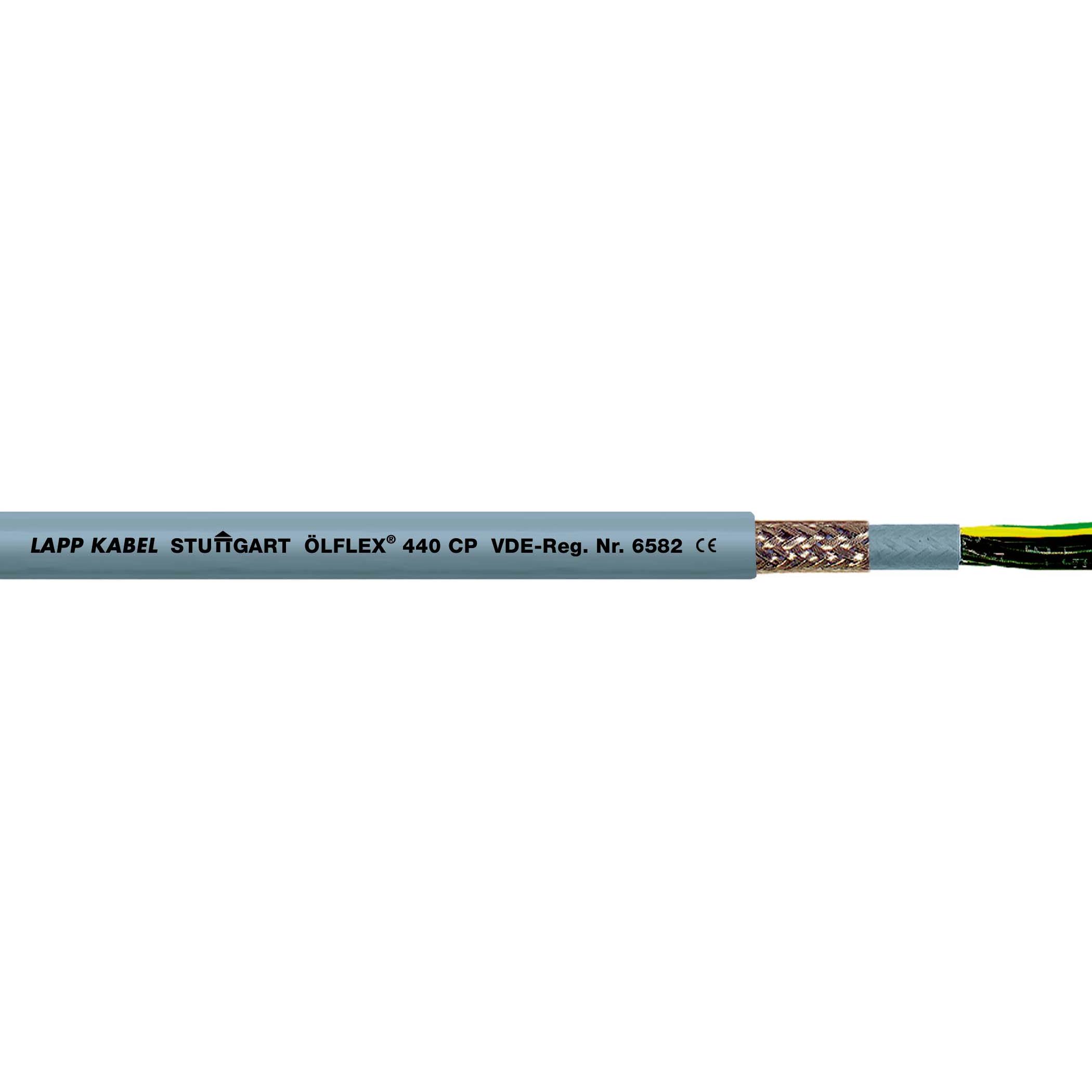 Lapp, Kabelleitung, LFLEX 440 CP 4G1 0012927/500 TPE/PUR halogenfrei geschirmt (500 m)