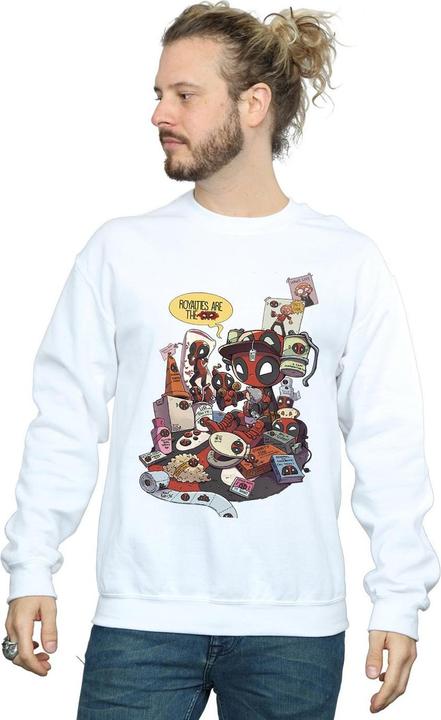Actual product image Mens Deadpool Merchandise Royalties Sweatshirt (XL)