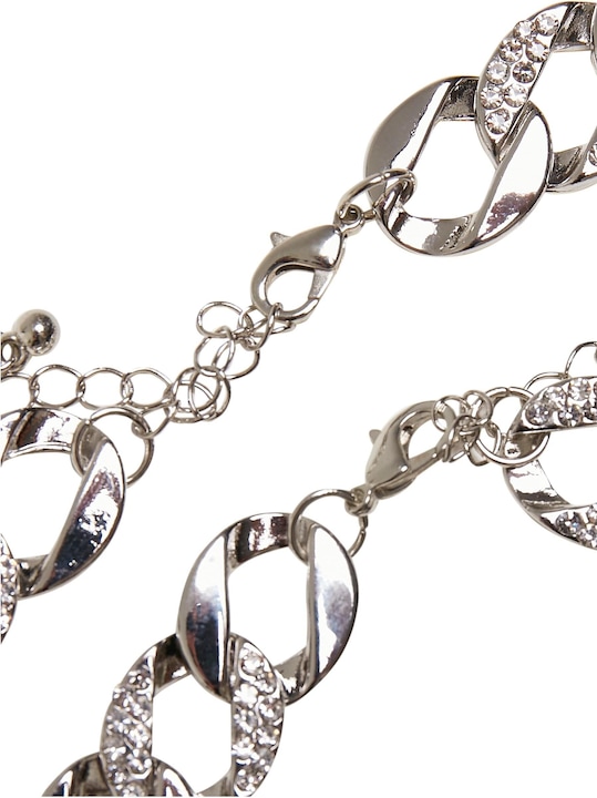 Produktbild Urban Classics Basic Diamond Necklace And Bracelet Set (100% Zink)