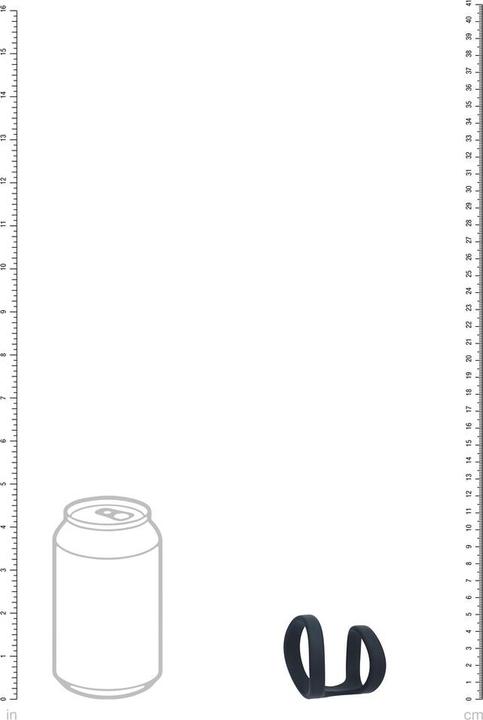 Immagine prodotto Shots 2 Loop Silicone Cockring - Black (4 cm)