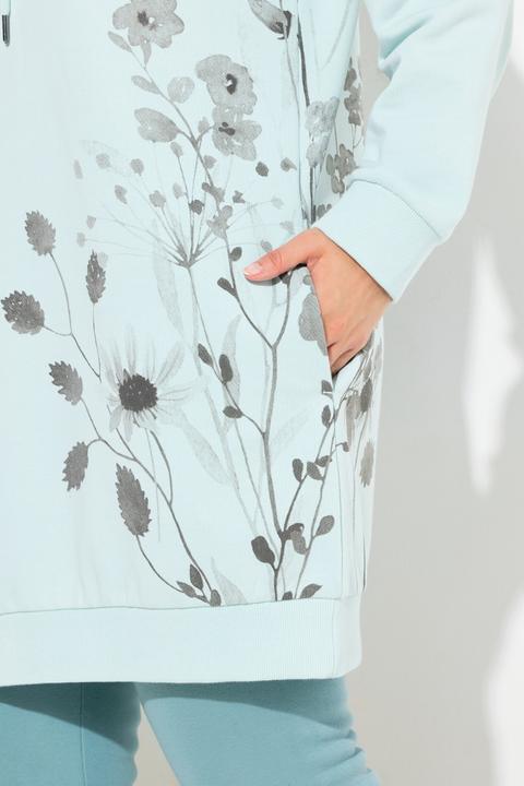 Actual product image Ulla Popken Oversized Grass Graphic Hoodie (50, 52)