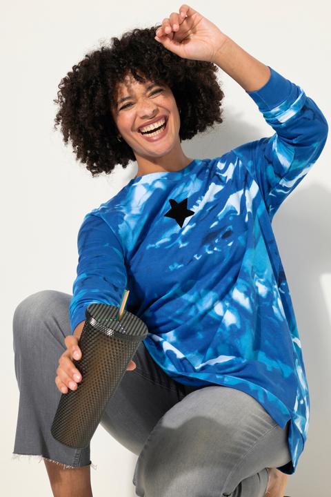 Produktbild Angel of Style Sweatshirt, A-Linie, Batik-Druck, Stern (50)