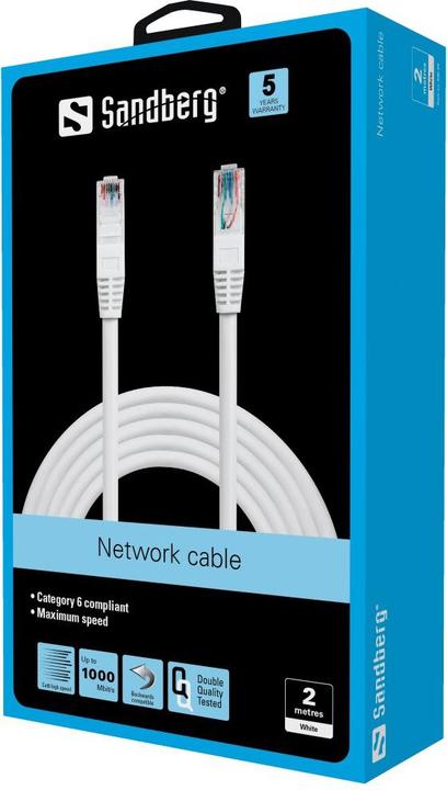 Produktbild Sandberg Netzwerk-Kabel UTP Cat6 2 m (U/UTP, CAT6, 2 m)