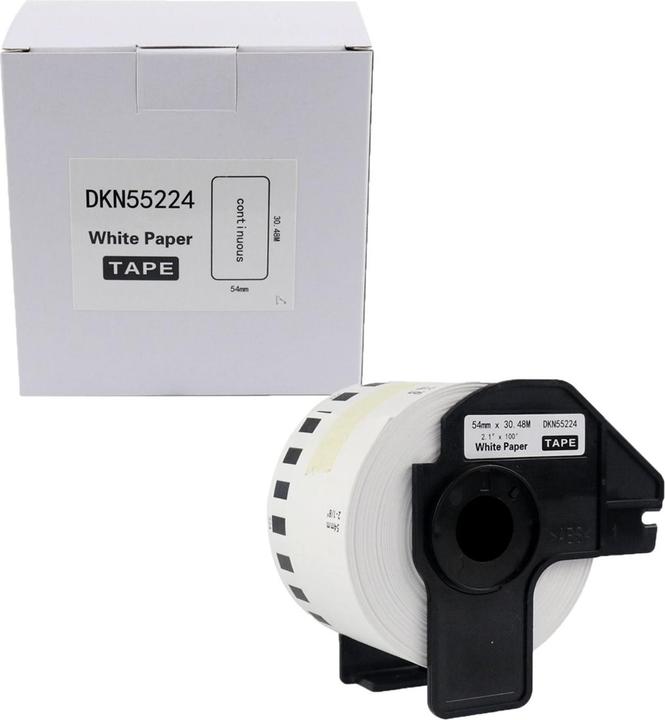 Hermex Rouleau d'étiquettes alternatif pour Brother DK-N55224 Étiquettes universelles (5.40 cm)