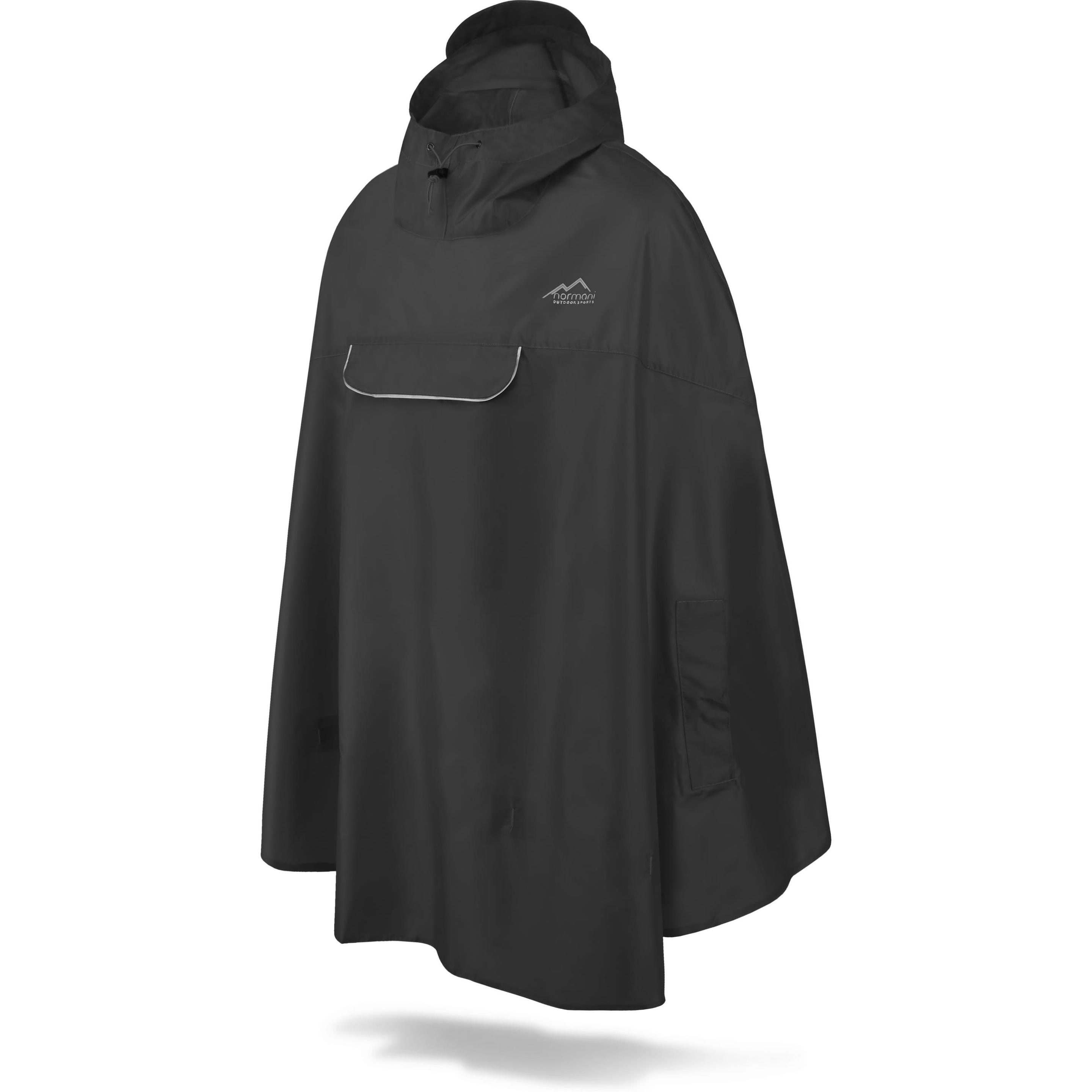 Normani, Herren, Jacke, Regenponcho Cherrapunji - 9213 (M), Schwarz, M