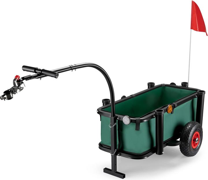 Wiltec Angelwagen mit Tasche Angel Trolley bis 50kg Bollerwagen Transportkarre