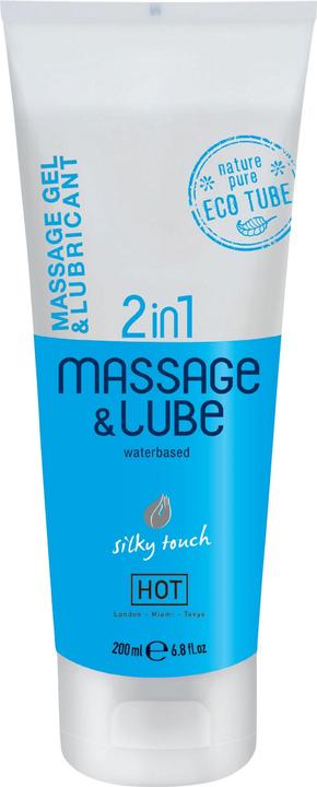 Actual product image HOT 2 in 1 HeiÃes Massagegel und Gleitmittel Silky Touch (200 ml)