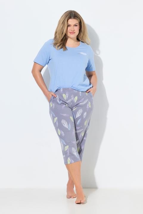 Produktbild Ulla Popken Pyjama, Federn, Rundhals, Halbarm (42, 44)