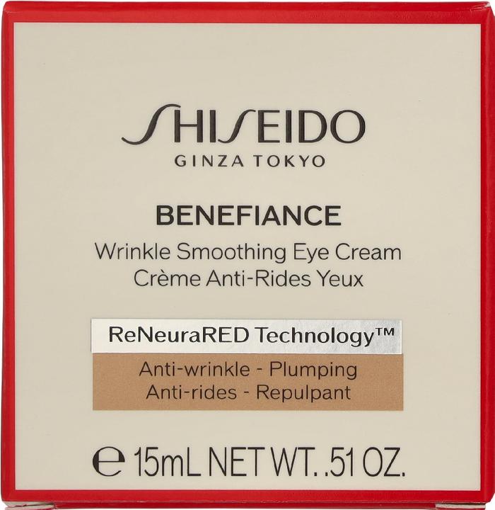 Image du produit Shiseido Benefiance Wrinkle Smoothing Eye Crème (re) 15 ml (Crème pour les yeux, 15 ml)