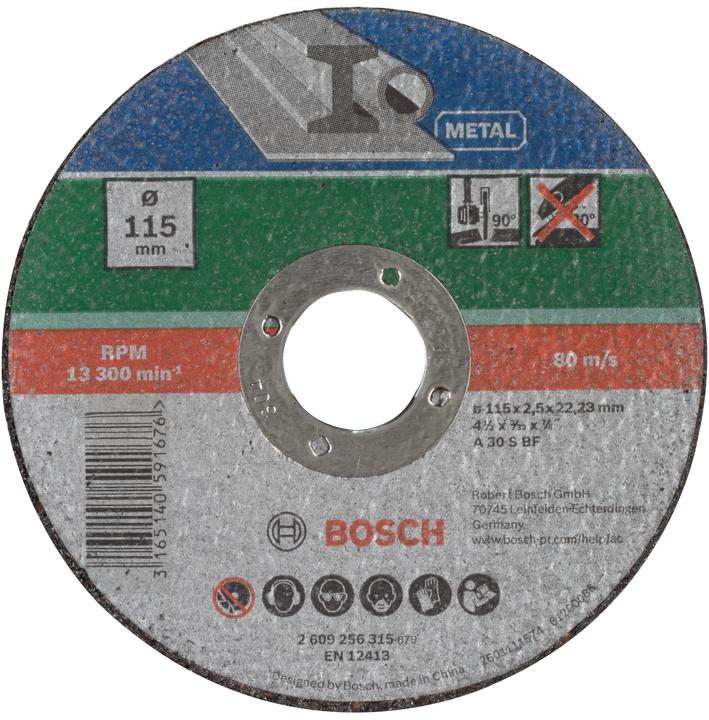 Produktbild Bosch Zubehör Trennscheibe gerade, Metall D= 115 mm Dicke= 2,5 mm