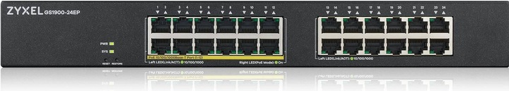 Actual product image Zyxel GS1900-24EP, 24-PORT GBE L2, 12 PORT POE SMART SWITCH (24 Ports)