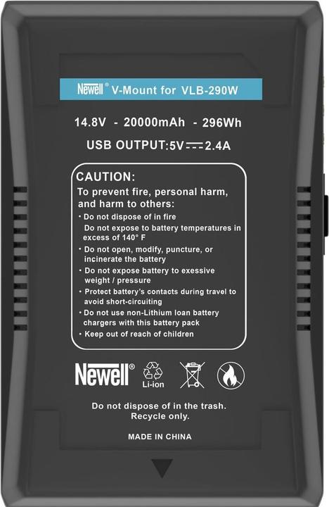 Image du produit Newell Batterie VLB-290W TES V-Mount (Batterie de l'appareil photo)