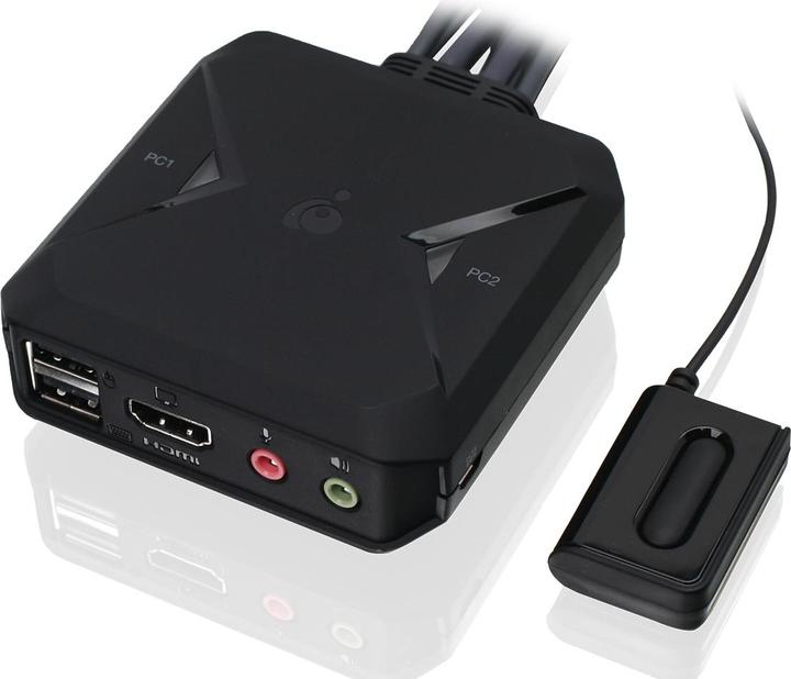 Actual product image Iogear 2-Port 4K KVM Switch with