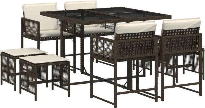 Produktbild vidaXL Garten Essgruppe (110 x 106 x 73 cm)