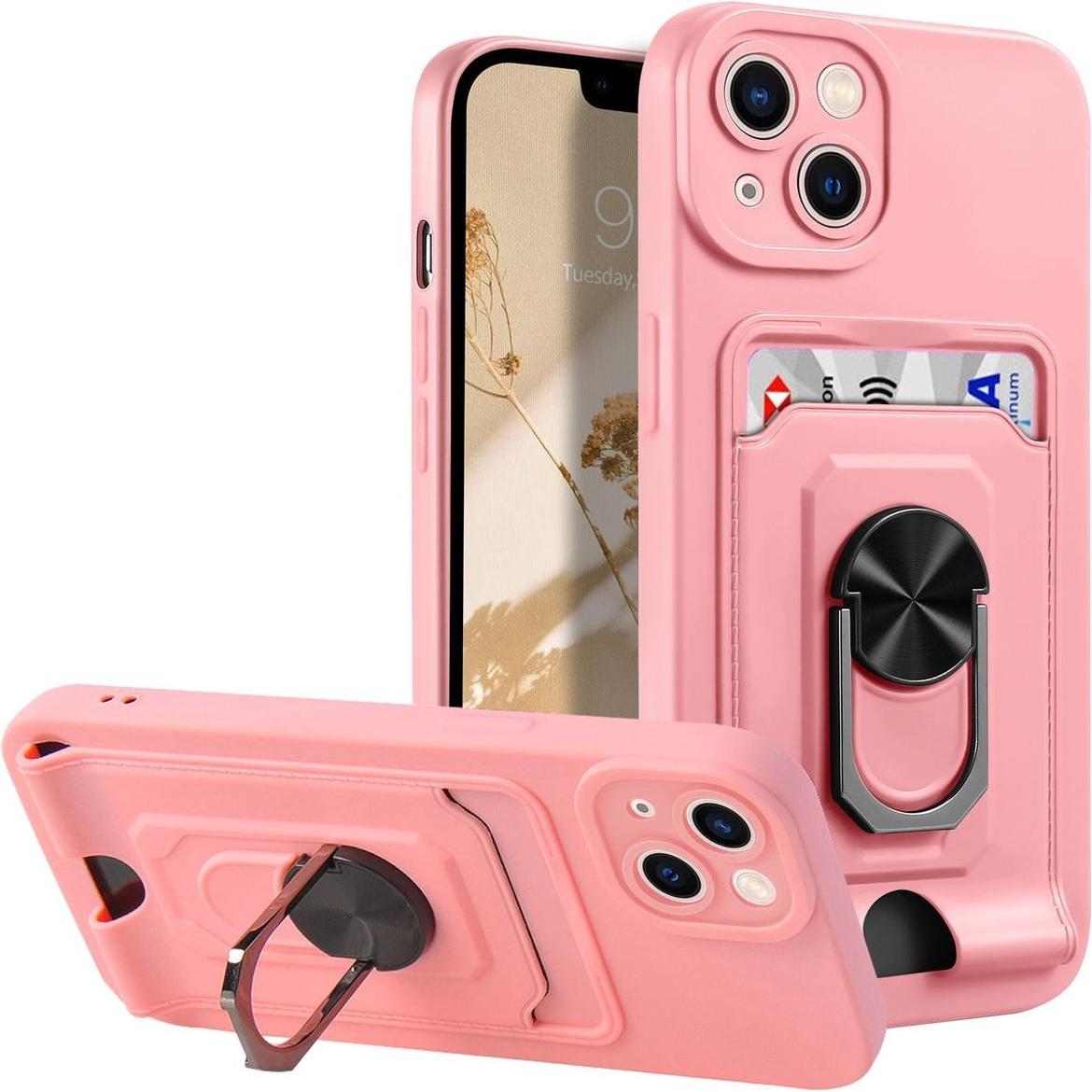 König Design Hülle Handy Schutz für Apple iPhone 14 Serie Case Cover Tasche Etuis Kartenfach (Apple iPhone 14), Smartpho...