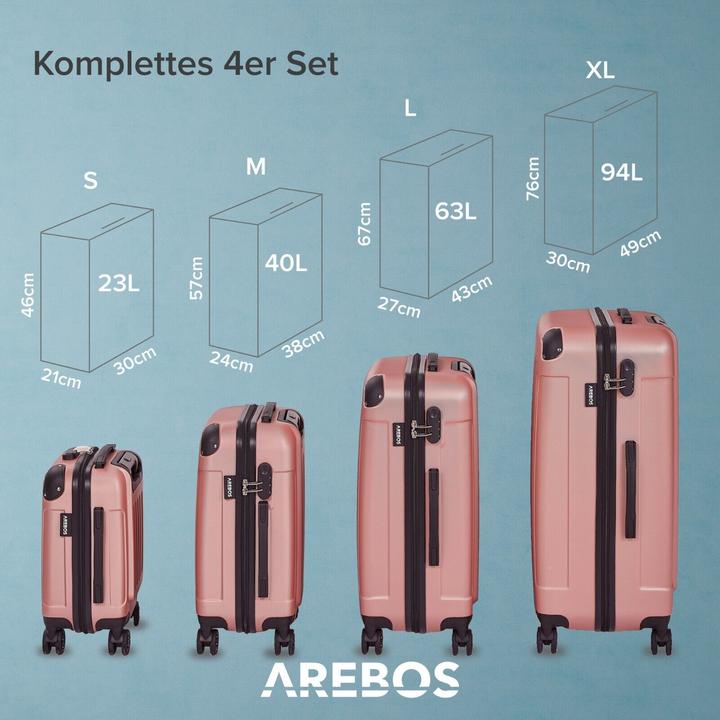 Immagine prodotto Arebos Valigia (94 l)