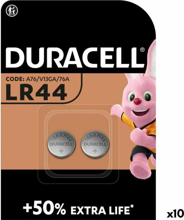 Actual product image Duracell - 1.5 V ALKALI-MANGAN-KNOPFZELLE - LR44 - 2 St. (2 pcs., LR44, 105 mAh)