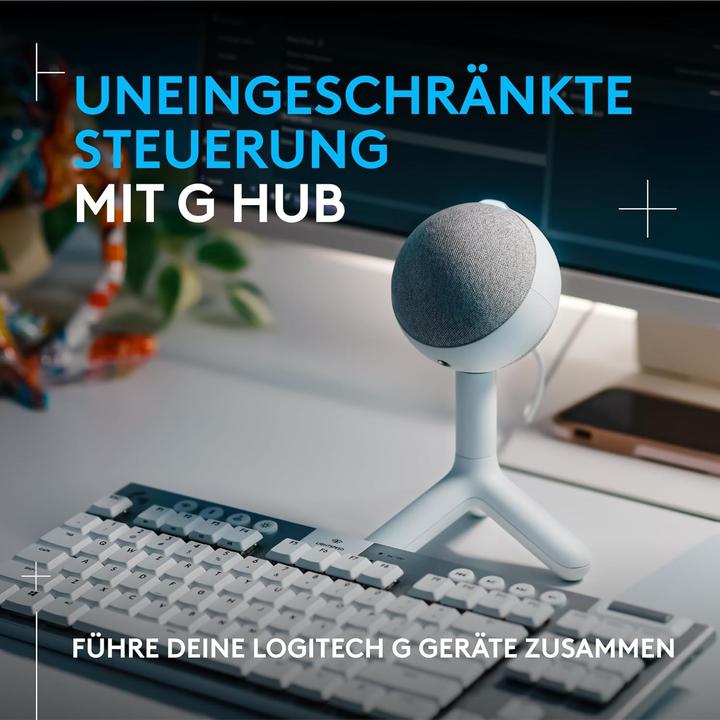 Produktbild Logitech G Yeti GX Dynamic RGB Gaming Mic with LIGHTSYNC - OFF WHITE - EMEA28-935