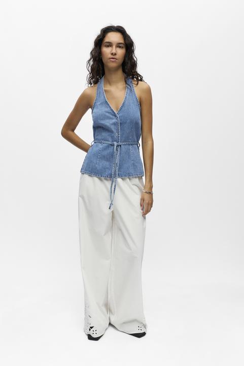 Immagine prodotto Object Ärmelloses Denim Oberteil (38)
