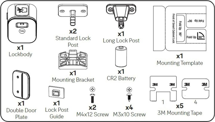 Actual product image Yale Smart Cabinet Lock (Smartphone)