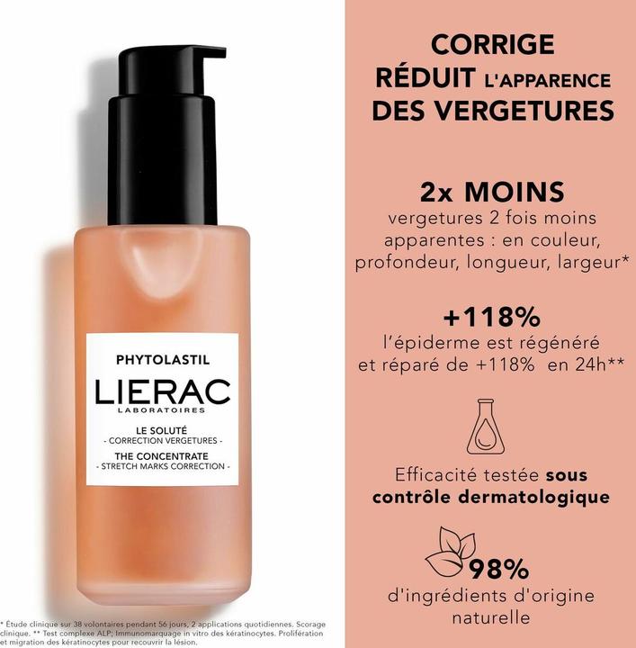 Produktbild Lierac PHYTOLASTIL The Strech Marks Solute 100ml (Körpermilch, 100 ml)