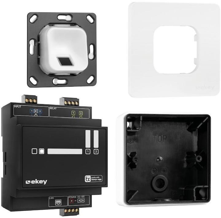 Actual product image Ekey 203705 Fingerprint access system surface-mounted, wall, top-hat rail IP54 (Fingerprint)