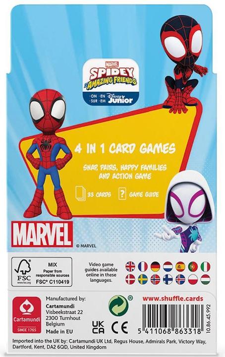 Actual product image ASS Altenburg Disney Marvel Spidey & Friends - Quartet 4 in 1 (EN Edition) (German, 2 - 4 Players)