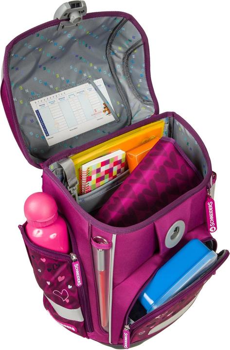 Image du produit Schneiders Set d'école Dark Red Hearts Ergolite, 21 l (22 l)