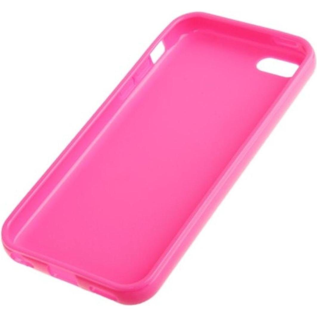 König Design Handyhülle TPU Case für Handy Apple iPhone 5C Pink (Apple iPhone 5c), Smartphone Hülle, Rosa