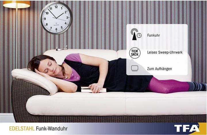 Actual product image TFA Funk-Wanduhr (30.50 cm)