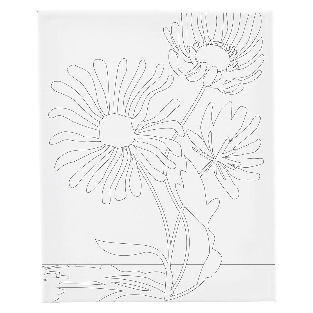 Creativ Company, Foto's, Leinwandbild Mit Grossformatigem Blumendruck – 24 X 30 Cm (24 X 30 Cm)