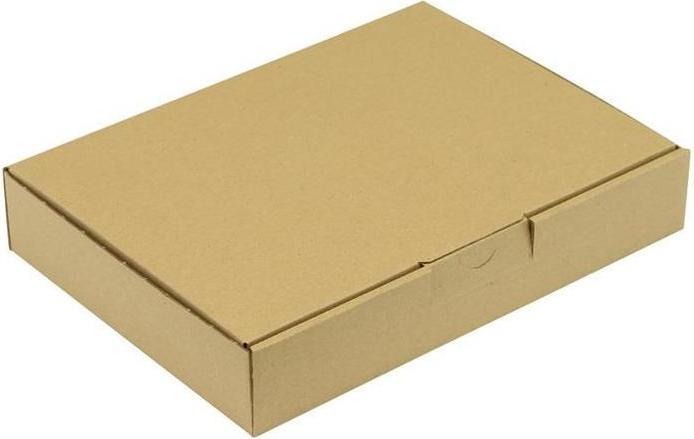 Actual product image Transpak Hinged box 1-wall dimensions 250x180x43mm C5 1.2E brown push-fit closure brown (100x)