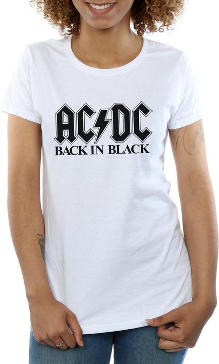 Produktbild AC/DC Back in Black Logo TShirt aus Baumwolle (S)