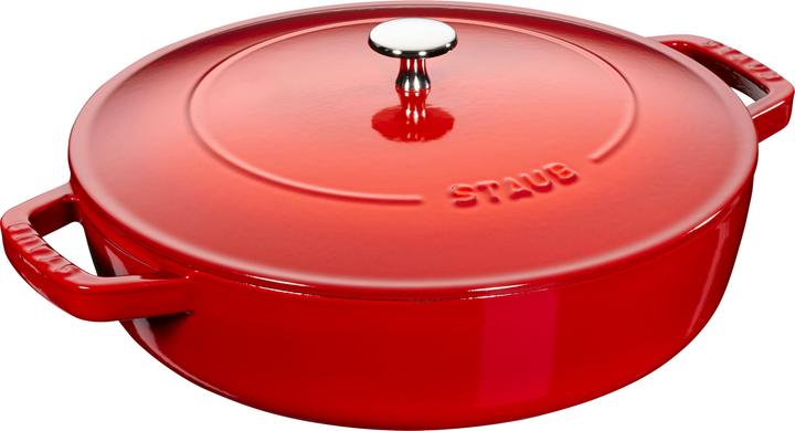 Staub Roaster Chistera Drop (Casserole + Stewpot, Cast iron, 28 x 12.50 cm)