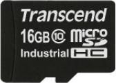 Actual product image Transcend 16GB Micro SDHC Card Class 10 Industrial (16 GB, microSDHC, U1)