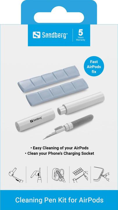 Immagine prodotto Sandberg Kit di penne per la pulizia (Apple AirPods)